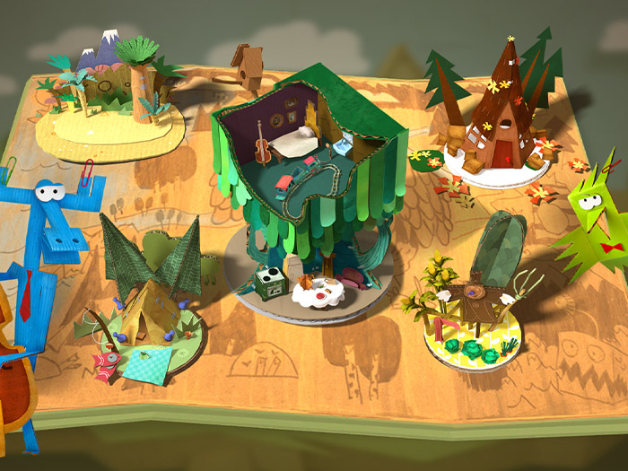 Screenshots from the game Paper Tales