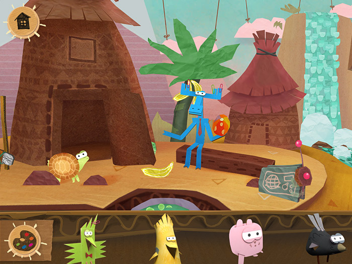 Screenshots from the game Paper Tales